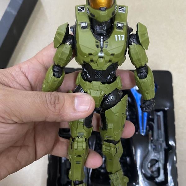 Halo Infinite Master Chief Mjolnir Mk Vi 1/12 skala 17,5 cm 6\" Actionfigur Re:edit Gen.3 117 Ko's 1000 modelldocka leksaker Db Master Chief no box