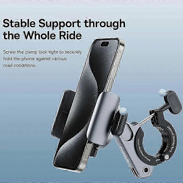 BASEUS Primetrip Series Magnetisk Sykkeltelefonholder for 5.2-7.2 Tommers Mobiltelefoner db