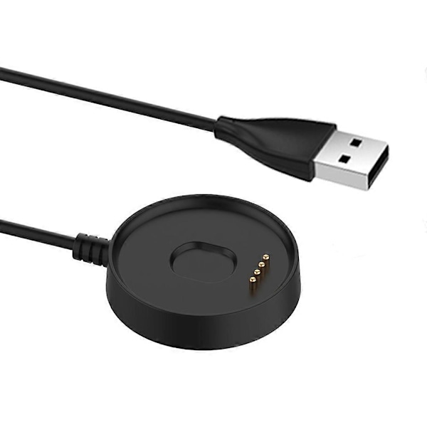 100CM USB-laddningskabel Magnetisk Laddningsdocka Ersättning för Ticwatch C2 Smartwatch Laddare db Black