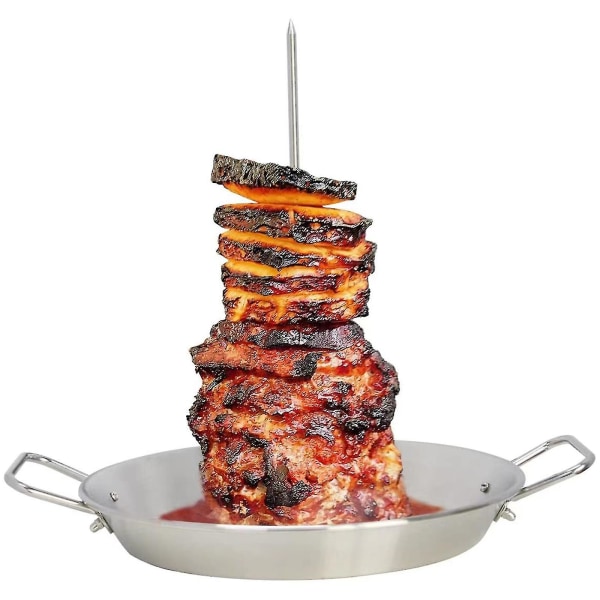 Vertikalt matlagningsställ Gyros - Grilltillbehör för grill med 3 avtagbara spetsar Portable - [dB}