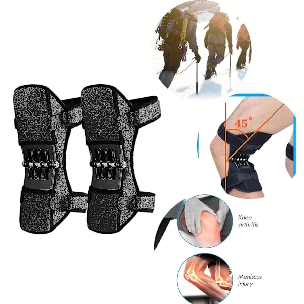 Patella Booster Spring Knæstøtte, Velegnet Til Bjergbestigning, Squat Og Ski [DB]
