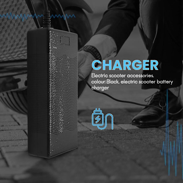 Lader for elektrisk sparkesykkel 42v 1.5ah Batterilader (EU-plugg) [DB]