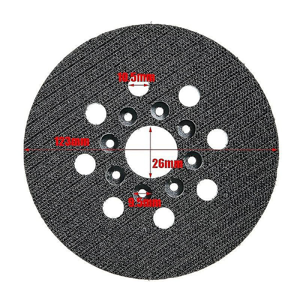 5 tommer slibeplade med velcro 125 mm til Bosch GEX 125-1 AE, PEX 220 A, PEX 220 AE [DB]