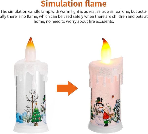 Simulerat snögubbeljus, elektrisk simulering, modellering, ljus, LED-julbelysning, jul[DB]