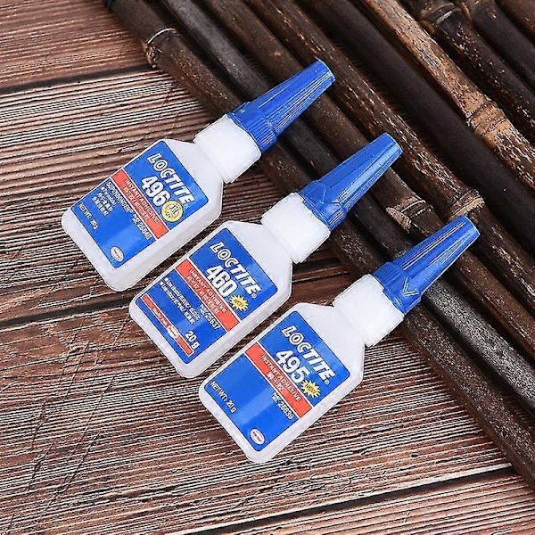 Superlim 460 495 Reparationslim Lynlim Loctite Selvklæbende 20ml [db] 460 and a dropper