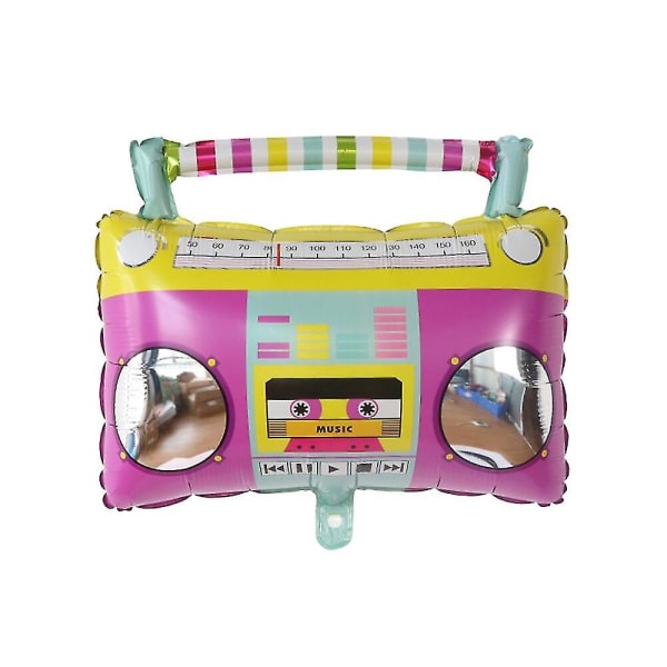1 sett med 4D radioballonger tilbake til 80- og 90-talls tema ballongbue sett Disco Retro Hip Hop fotorekvisita karnevalfestdekorasjoner