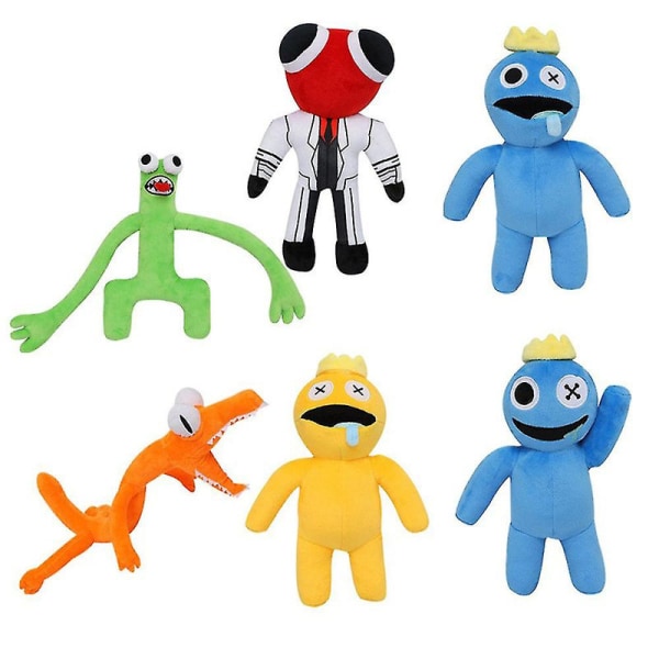 30cm Rainbow Friends Plyschleksak Cartoon Game Karaktär Dock [DB] Yellow Spit Monster 1pc