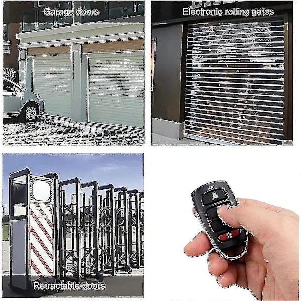 4st Universal Duplicator Fjärrkontroll Garageportsfjärrkontroll, fjärrkontroll för grind Fjärrkontroll Nyckelbricka Ersättning Garageport [db]