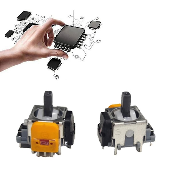 10 st 3:e generationens joysticks för Xbox Series S/x Hall elektromagnetisk hög precision justerbar joysticks DB YellowBlack