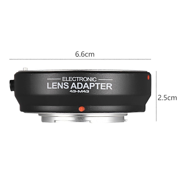 FOTGA OEM4/3(AF) 4/3 - M4/3 kameran sovitusrengas automaattitarkennuksella Olympus 4/3 -objektiiville Olympus M4/3 -kiinnitykseen [DB]