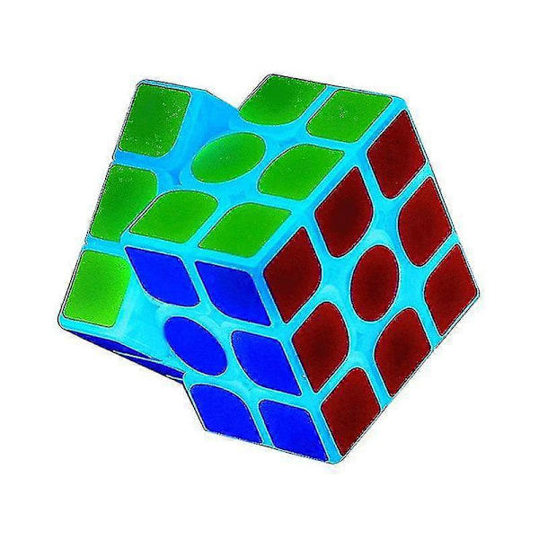 3x3 Glow In The Dark Magic Speed Cube 3d Hjärna Runor IQ Pussel För Barn Och Vuxna db