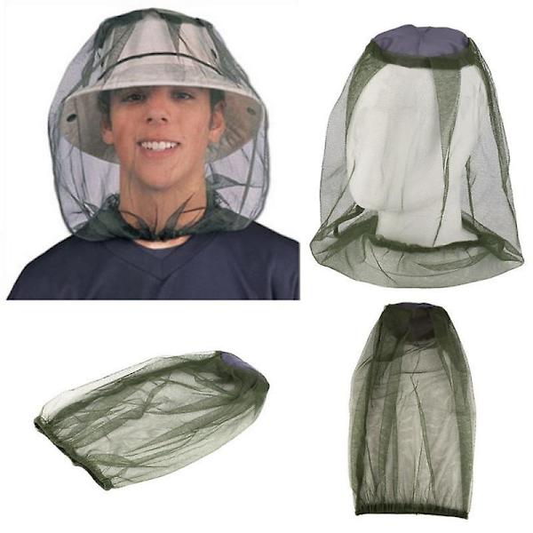 Udendørs fiskehat Anti Mosquito insekthue Bug Mesh hovednet ansigtsbeskytter DB 4PCS All Kinds One
