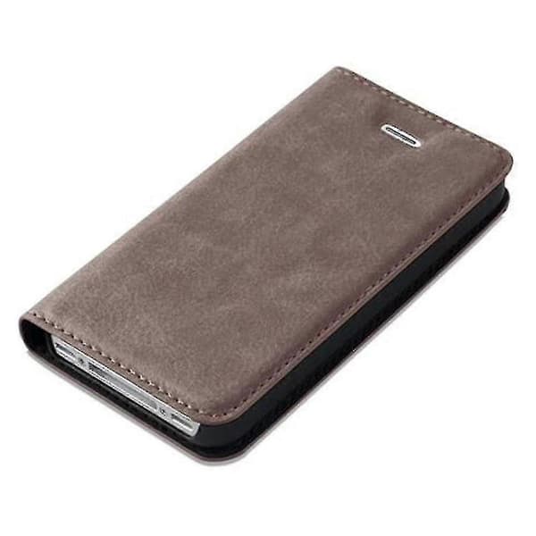 Fodral för iPhone 4 / 4s Vikbart telefonfodral - Skydd - Med stativfunktion och kortfack [DB] Brown