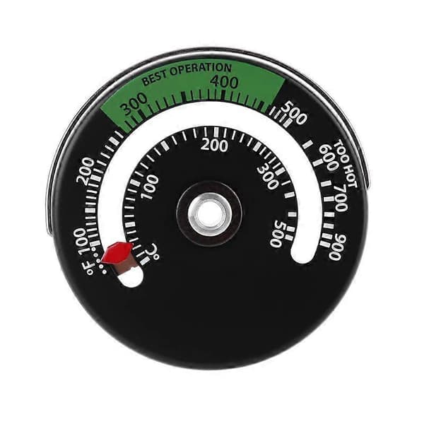 Temperaturmätare Magnetisk Eldstadsugn Termometer Eldstad Temperaturövervakare [db]