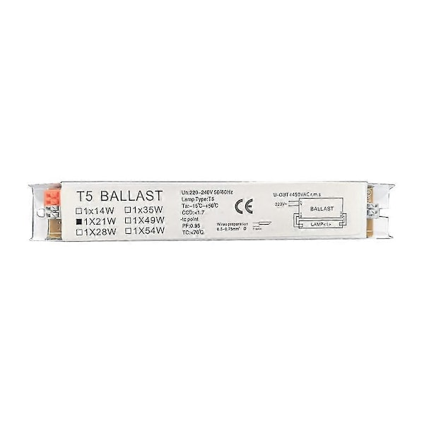 Industriell Elektronisk Fluorescerande Ballast T5 Fluorescerande Ballast [db] 1x21W