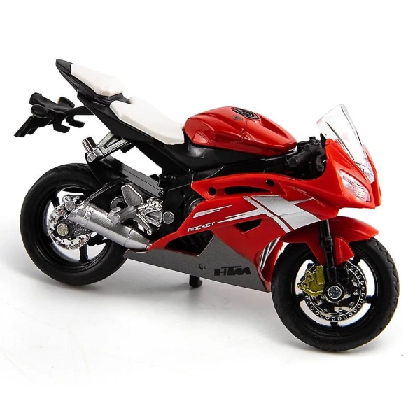 1:18 Yamaha R6 moottoripyörä, erittäin simuloitu painevalettu metalliseosmalli, autokokoelma, lasten lelulahjat M21 [DB] White With box