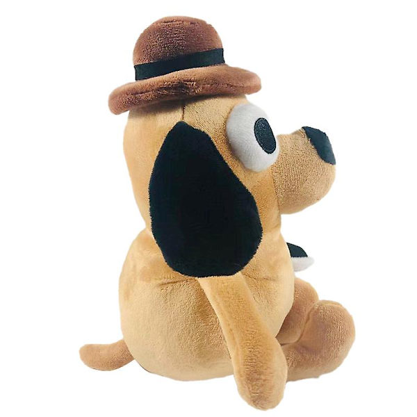 25cm This Is Fine Meme Hund Plys Kaffe Kop Plys Legetøj Dukke Gave Ornament [DB] Brown 25cm