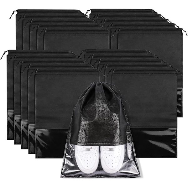 20 stk. store skoposer, non-woven snørebåndsskoarrangør