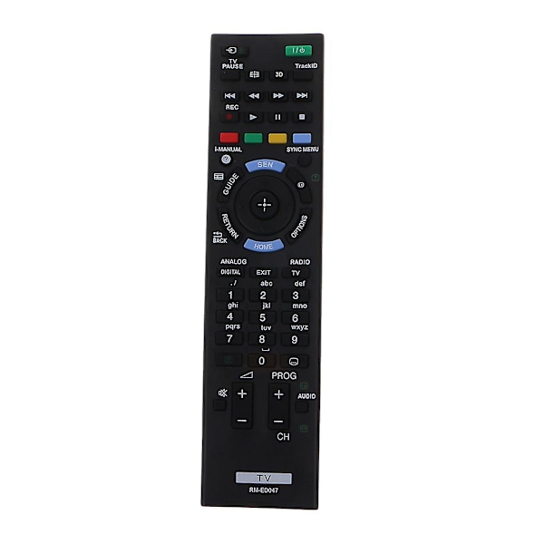 Kaukosäädin Sony Bravia TV:lle RM-ED047 KDL-40HX750 KDL-46HX850 Päivitetty Osa [Db] Black