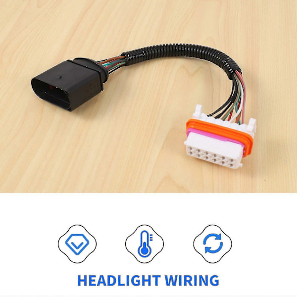 Strålkastarens kabelhärva lampa Xenon Front Connector för -Porsche Cayenne 2003-2006 955-631-239-11 Strålkastarens kabelhärva {db}
