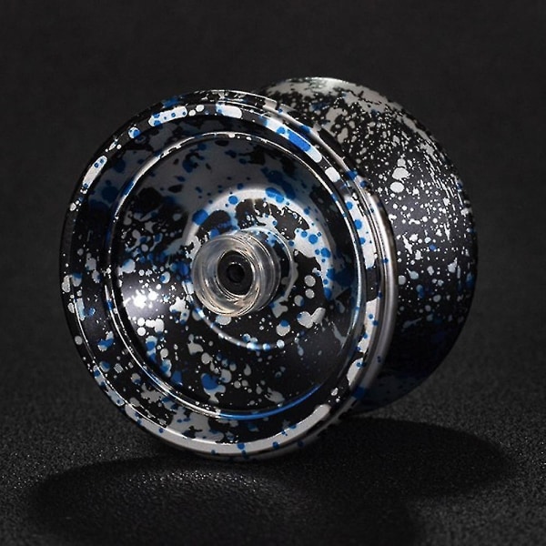 Børn Drenge Professionel Yoyo Responsiv Yoyo Bolde Børn Gave db Black Blue Silver Dot