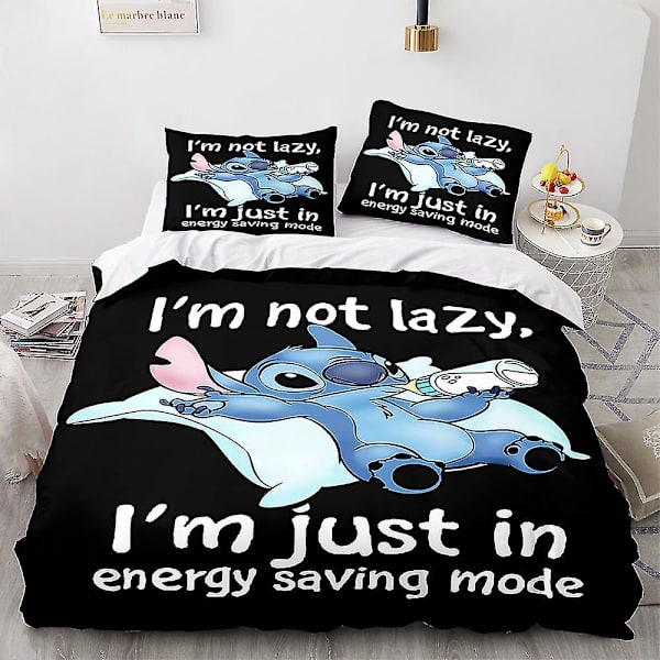 3D-tulostus Sininen Ommel 2/3 osaa Vuodevaatteet Peitto Pussilakana Syntymäpäivä Joululahja [DB] UK SINGLE 135x200cm