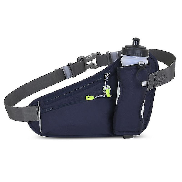 Sportdryck Bälte Väska Midjeväska Löpning Stjärtväska Vattenflaskor Hållare För Vandring Promenader DB Dark Blue