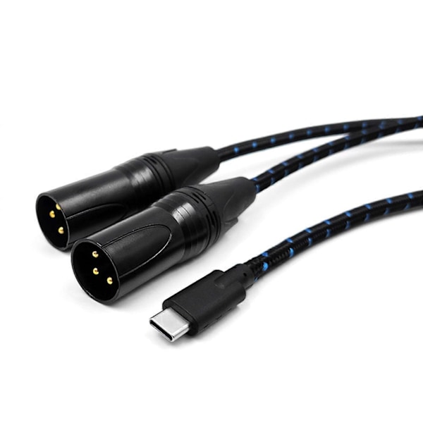 Type C til 2 XLR 3 Pin Type C til XLR Hann Hann til Hann USB C til 2 XLR Hann 50cm [DB] 150cm Optional