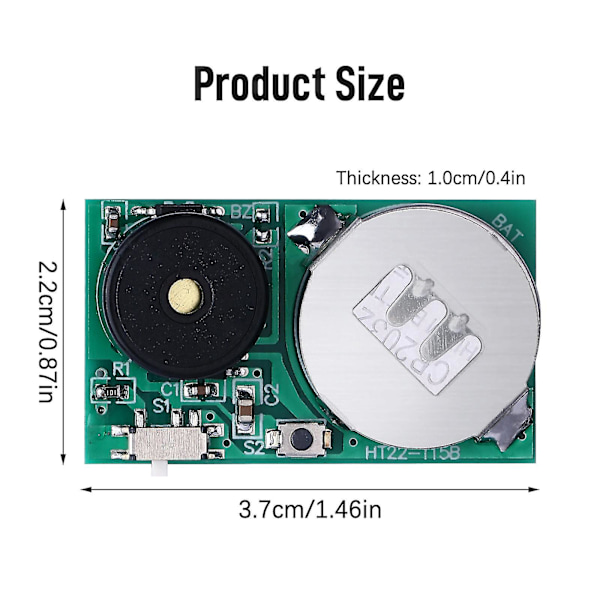 Irriterende Pipelyd Kontorspøk / Spøk / Støymaker / Irritere Tricky Cricket Pcb db