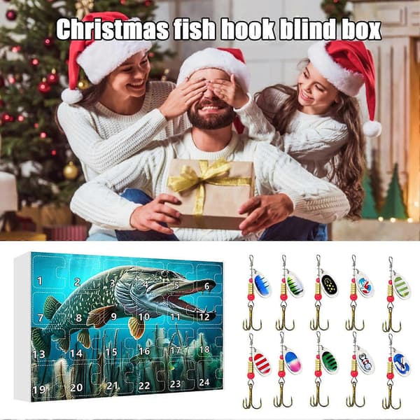 Fiskejulekalender for menn, gutter og fiskeentusiaster E