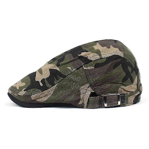 Sommer Newsboy Caps Menn Bomull Flat Caps Kvinner Painte [DB] style 4 55to62cm adjustable