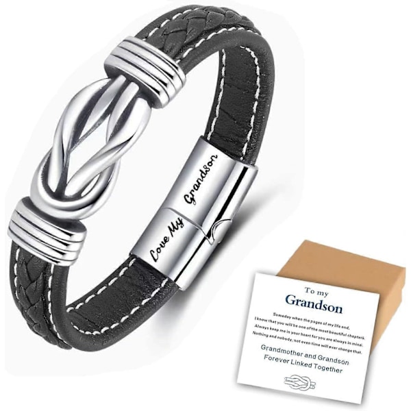 Läderarmband för Farmor och Barnbarn [DB]