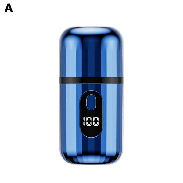 Sopami Mini Elektrisk Rakapparat, Portabel Fickrakapparat för Män och Kvinnor [DB] Blue