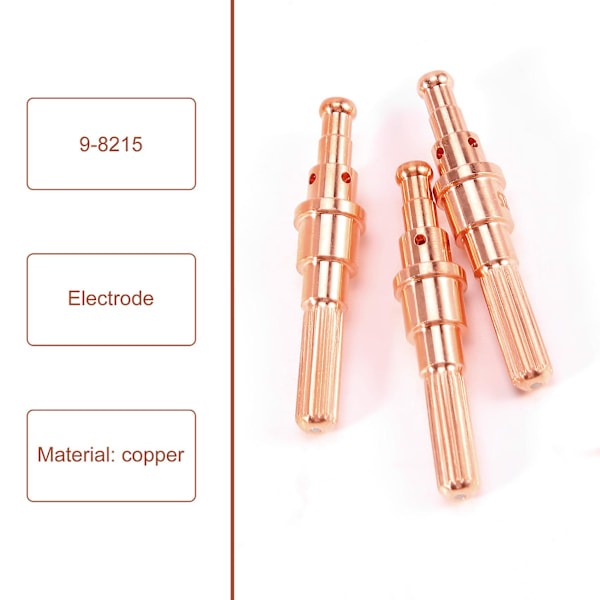 10 stk 9-8215 Elektrode Termisk Dynamikk Sl60/100 Plasma Skjærebrenner [db] copper color
