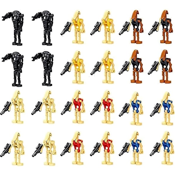 24 stk. Star Wars Battle Droids byggeklodser Mini Actionfigur Samling Legetøj Gave Minifigurer Db