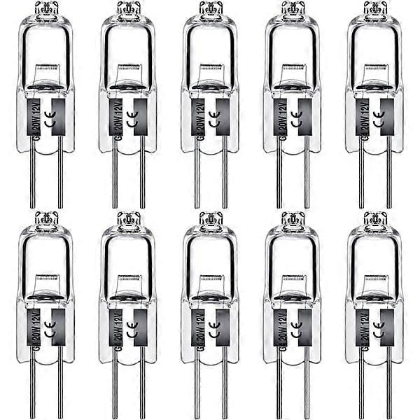 G4 halogenpærer 20W 12V - Varm hvid - 20 stk [DB]
