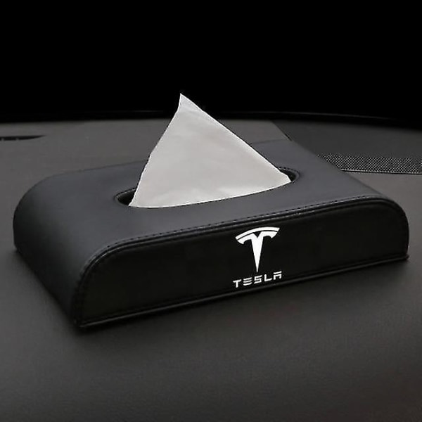 Ansiktsvävnadshållare för Tesla Model 3 Model Y papper multifunktionell vävnadslåda db