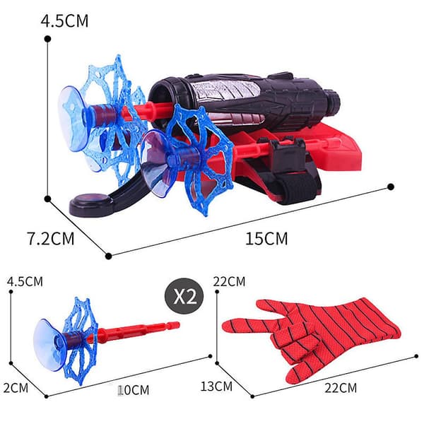Spider-Man Håndledd Nettskyter Dart Blaster Launcher Leker Barn Spiderman Kostyme