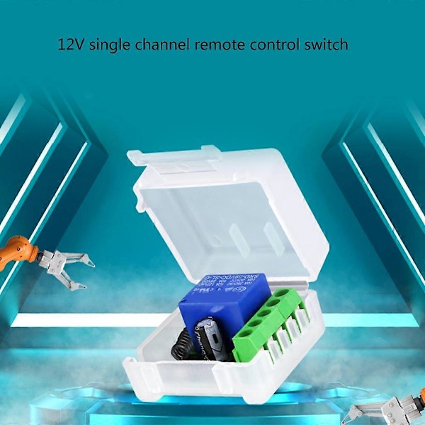 DC12V 10A Releet 1CH 433MHz RF Langaton Radio Frequency Kaukosäädin [DB] White
