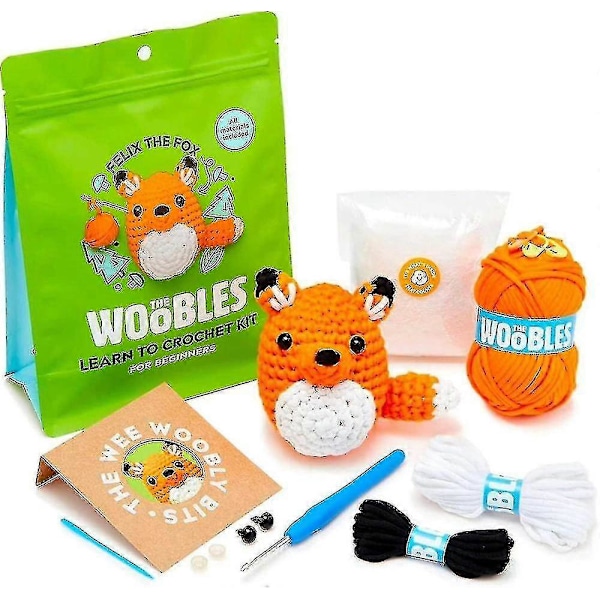 Virkkaussetti Aloittelijoille DIY Virkattu Pehmolelusetti Aloittelijan Virkkaussetti [db] fox