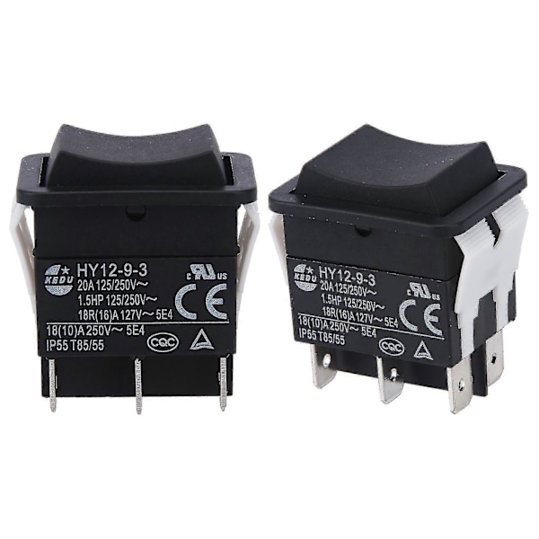 HY12-9-3 Enkel Installasjon Båt Industriell ABS Trykknapp På Av Vippebryter Bue -Sy {db} 2pcs