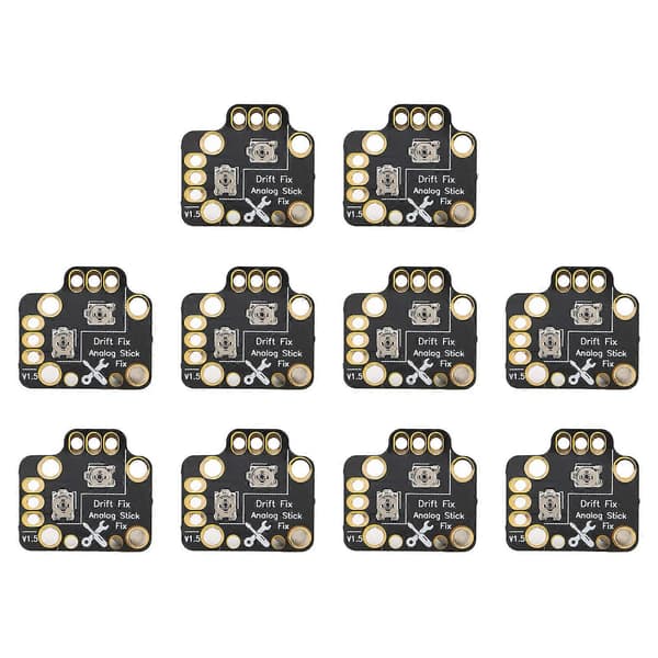 10 stk. Gamepad Joystick Drift Reparationsplade Universal 3D Analog Joystick Drift Fix Mod til Spilkontrollere Sort [DB]