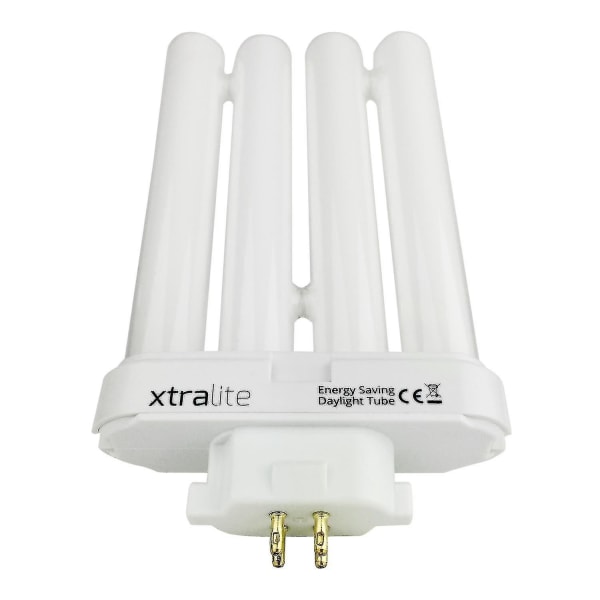 Xtralite 27w dagslys erstatningslyspære til læselamper med høj synlighed, 4-benet Gx10q-4 Quad Tube (6500k) [DB] Single Pack