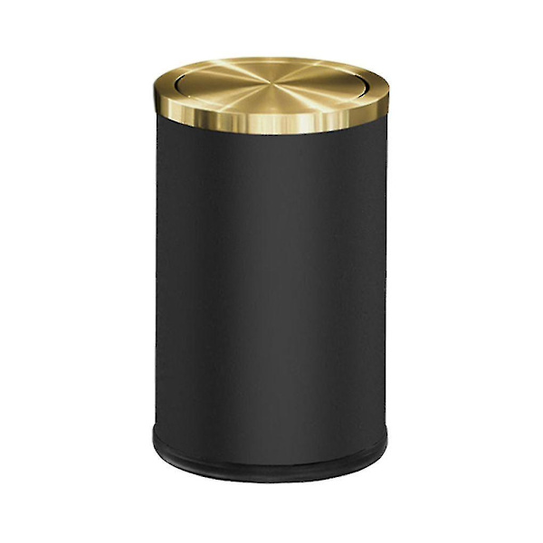 Rustfritt Stål Søppelbøtte Med 9L Kapasitet - Holdbar Og Rustfri  [dB} 9L Black Gold