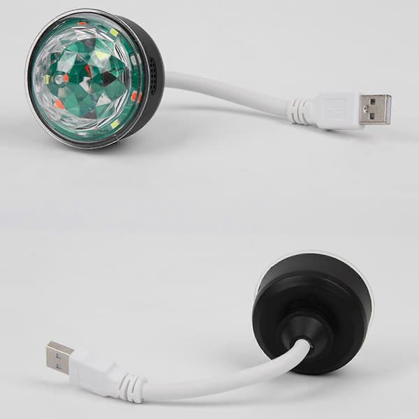 Helt Ny USB Discolampe, Discolamper, Plugg inn Diskokulelampe, Diskokulelampe db Black