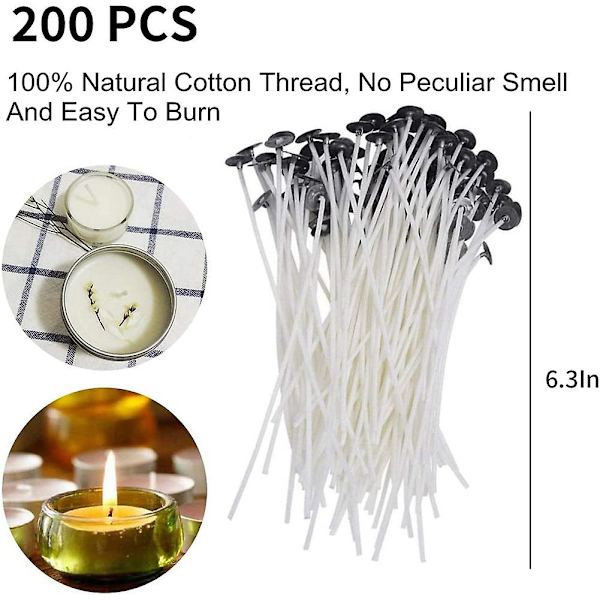 DIY stearinlysfremstillingsværktøjer, stearinlysfremstillingssæt til voksne, stearinlysfremstillingsforbrugsvarer, 550 ml vokskrukke, 5,9 tommer [DB] Silver