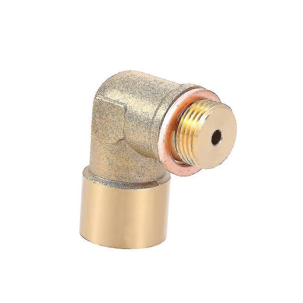 90 Graders Vinklet Lambda O2 Oksygensensor Forlenger Spacer For Decat Hydrogen Messing M18x1.5 [db]