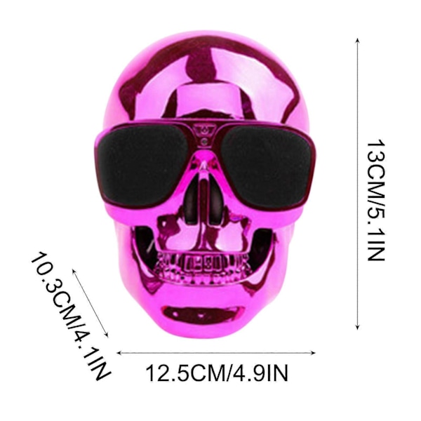 Kannettava Luuranko Kallo Bluetooth Langaton Kaiutin 15W BT4.0 FM Radio Halloween Langaton Kaiutin Halloween rekvisiitta äänirasia db RD