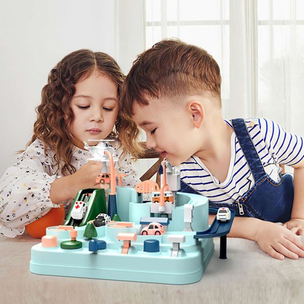 Børns gave baby bil eventyr spil manuelt skinne tog spor legetøj til børn uddannelse legetøj db Multi-color