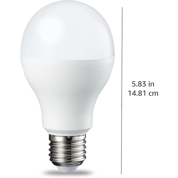Set med 6 ledlampor Edison skruvfot E27 18 W (180 W ekvivalent) Cool White Ej dimbar Intensitet